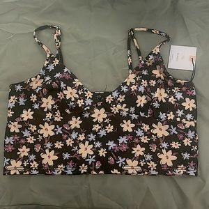 Originality Floral Crop Tank